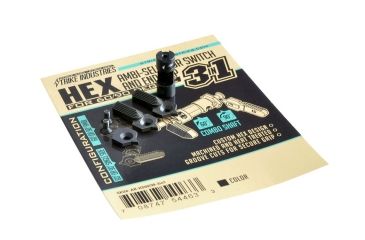Image of Strike Industries HEX  60/90 Degree Selector Switch and End Cap, Black SI-AR-HS60/90-3in1