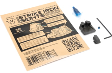 Image of Strike Industries Iron Front &amp; Rear Sights for M&amp;P9 - Suppressor Height, Black, One Size, SI-MP9-SIGHTS-SH