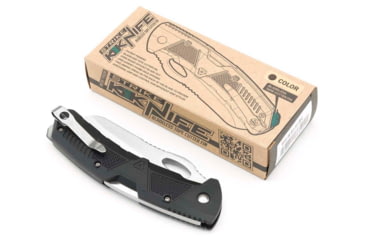 Image of Strike Industries K1 Knife, 89.10mm, AUS-8 Stainless Steel, SI Polymer Extreme Handle, Black, SI-K1-BK