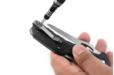 Image of Strike Industries K1 Knife, 89.10mm, AUS-8 Stainless Steel, SI Polymer Extreme Handle, Black, SI-K1-BK