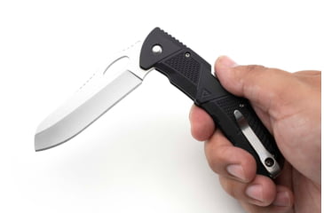 Image of Strike Industries K1 Knife, 89.10mm, AUS-8 Stainless Steel, SI Polymer Extreme Handle, Black, SI-K1-BK