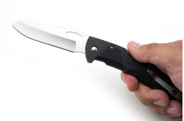 Image of Strike Industries K1 Knife, 89.10mm, AUS-8 Stainless Steel, SI Polymer Extreme Handle, Black, SI-K1-BK