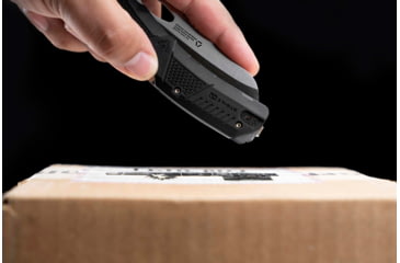 Image of Strike Industries K1 Knife, 89.10mm, AUS-8 Stainless Steel, SI Polymer Extreme Handle, Black, SI-K1-BK