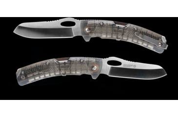 Image of Strike Industries K1 Knife, 89.10mm, AUS-8 Stainless Steel, SI Polymer Extreme Handle, Smoke, SI-K1-TP