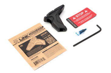 Image of Strike Industries Link Angled HandStop w/Cable Management System, M-LOK/KeyMod, Black, SI-AR-HSFG-BK