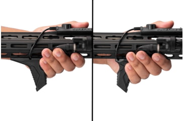 Image of Strike Industries Link Angled HandStop w/Cable Management System, M-LOK/KeyMod, Black, SI-AR-HSFG-BK