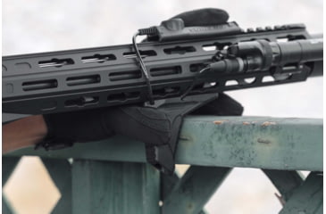 Image of Strike Industries Link Angled HandStop w/Cable Management System, M-LOK/KeyMod, Black, SI-AR-HSFG-BK