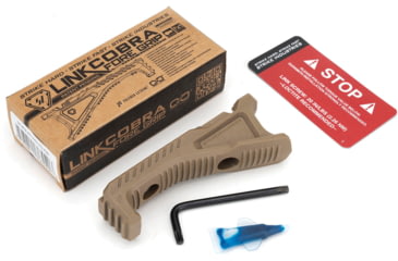 Image of Strike Industries Link Cobra Fore Grip w/Cable Management, FDE, SI-AR-CMS-CFG-FDE