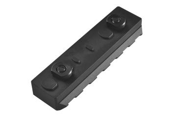 Image of Strike Industries Link Rail Section 6 Slots Fits Most Keymod and M-LOK Version Mounting Surfaces, Black SI-LINK-RS-6-BK