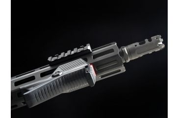 Image of Strike Industries Link Rail Section 6 Slots Fits Most Keymod and M-LOK Version Mounting Surfaces, Black SI-LINK-RS-6-BK