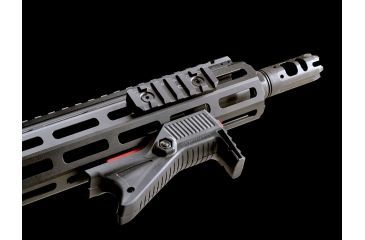 Image of Strike Industries Link Rail Section 6 Slots Fits Most Keymod and M-LOK Version Mounting Surfaces, Black SI-LINK-RS-6-BK