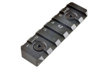 Image of Strike Industries Link Rail Section 6 Slots Fits Most Keymod and M-LOK Version Mounting Surfaces, Black SI-LINK-RS-6-BK