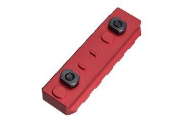 Image of Strike Industries Link Rail Section 6 Slots Fits Most Keymod and M-LOK Version Mounting Surfaces, Red SI-Link-RS-6-RED