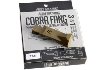 Image of Strike Industries M4 AR15 Fang Series Trigger Guard, FDE, One Size, SI-COBRA-FANG-FDE