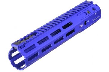 Image of Strike Industries Mega Fins XL Handguard Rail, w/Mlok, Blue, 10in, SI-MEGAFINS-XL-MLOK-10-BLU