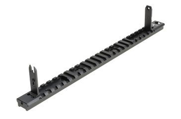 Image of Strike Industries MP7 Backup Sight Top Rail with Anodized Aluminum, Black SI-MP7-BUSR