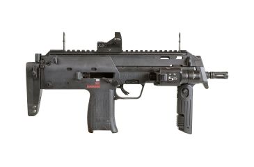 Image of Strike Industries MP7 Backup Sight Top Rail with Anodized Aluminum, Black SI-MP7-BUSR