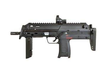 Image of Strike Industries MP7 Backup Sight Top Rail with Anodized Aluminum, Black SI-MP7-BUSR