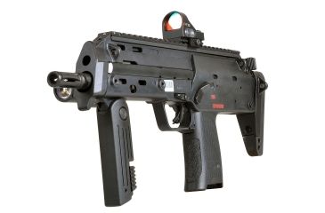 Image of Strike Industries MP7 Backup Sight Top Rail with Anodized Aluminum, Black SI-MP7-BUSR