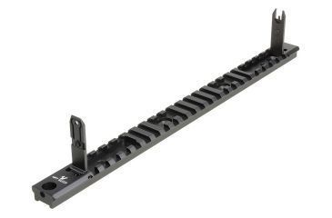 Image of Strike Industries MP7 Backup Sight Top Rail with Anodized Aluminum, Black SI-MP7-BUSR