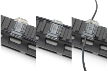 Image of Strike Industries Multidirectional Picatinny Rail Cover with Cable Management System, 6pcs/pack, Black, One Size, SI-AR-CMS-MP