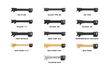 Image of Strike Industries Strike Micro Threaded Comp, QUAD, Black, SI-MC-QUAD