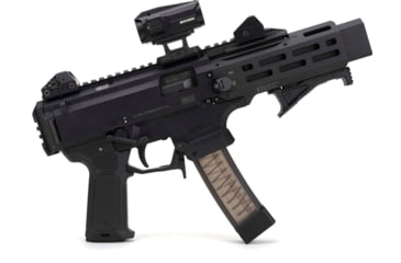 Image of Strike Industries Overmolded Enhanced Pistol Grip for CZ Scorpion EVO, Black, SI-CEVO-OMEPG-BK