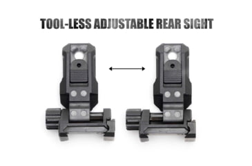 Image of Strike Industries Polymer Backup Sights, Black, SI-SPBUS