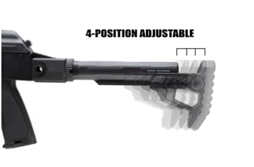 Image of Strike Industries Polymer Pit Stock, Black, One Size, SI-STRIKE-POLY-PIT-BK