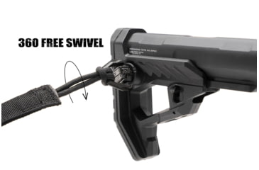 Image of Strike Industries Polymer Pit Stock, Black, One Size, SI-STRIKE-POLY-PIT-BK