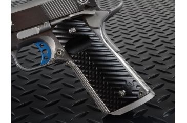Image of Strike Industries Polymer Extreme Slim CNC 1911 Pistol .25 Grip Diamond Cutter - Dual Texture, Matte Finish PX18