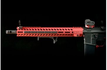 Image of Strike Industries R.EX Riser - Low Profile, Lightweight Riser for AR Platforms, SI-REX-RISER-RED, Red, One Size, SI-REX-RISER-RED