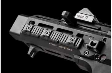 Image of Strike Industries Rail Cover w/LINK system for MLok &amp; KeyMod Handguards, 5 Pieces, Black, SILINKCOVER