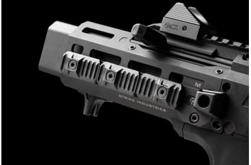 Image of Strike Industries Rail Cover w/LINK system for MLok &amp; KeyMod Handguards, 5 Pieces, Black, SILINKCOVER