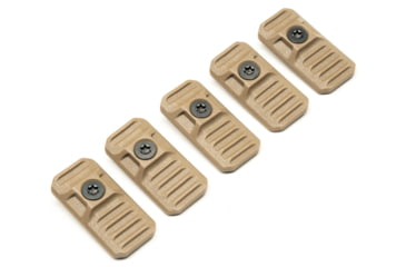 Image of Strike Industries Rail Cover w/LINK system for MLok &amp; KeyMod Handguards, 5 Pieces, FDE, One Size, SI-LINK-COVER-FDE