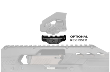 Image of Strike Industries Reflex Exoskeleton V2 Optic Mount, Black, SI-REX-V2
