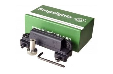 Image of Strike Industries Ring Sight MC-10-80 Aluminum Housing, Battery Illuminated w/ Picatinny Rail Mount, SLE Model, Black, RS-MC-10-80 SLE