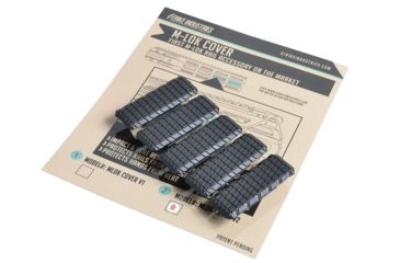 Image of Strike Industries SI 5Pcs MLOK Cover V2, Black, SI-MLOK-Cover-V2-BK