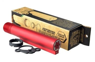 Image of Strike Industries SI-AR-15/M16 Receiver Extension,7 Position Assembly, Red SI-AR-RE7P-KIT-RED
