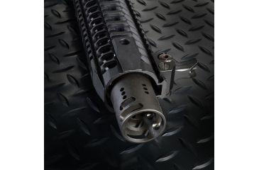 Image of Strike Industries SI-Fat Comp 02 Designed To Integrate Seamlessly With The SI-Cobra Dummy Suppressor, Black, 2in SI-FC-02