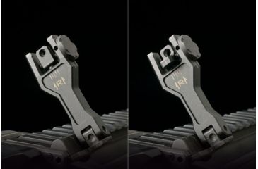 Image of Strike Industries Sidewinder BUIS II Offset Deployable Front and Rear Sight, Black, SI-SIDEWINDERII-BK