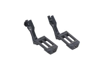 Image of Strike Industries Sidewinder BUIS II Offset Deployable Front and Rear Sight, Black, SI-SIDEWINDERII-BK