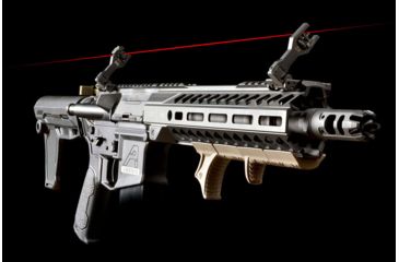 Image of Strike Industries Sidewinder BUIS II Offset Deployable Front and Rear Sight, Black, SI-SIDEWINDERII-BK