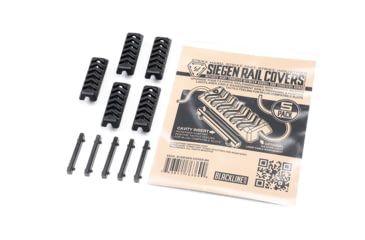 Image of Strike Industries Siegen Rail Cover, 5pcs, MLOK, Black, SISIEGENCOVERBK