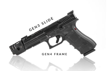 Image of Strike Industries Slide Adapter Plate G-SAP for Glock Gen3 to Gen4, Black, One Size, SI-G-SAP-MDC