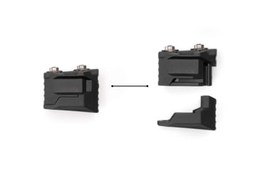 Image of Strike Industries Stacked Angled Grip Extension Compatible w/M-LOK Slots, Black, SI-AR-CMS-SAF-EXT