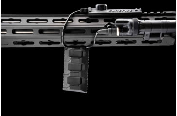 Image of Strike Industries Stacked Angled Grip Extension Compatible w/M-LOK Slots, Black, SI-AR-CMS-SAF-EXT