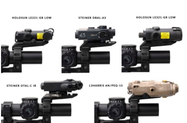 Image of Strike Industries Strike ASM Ring Cap Multi-Optic Mount System, Black, SI-STRIKE-ASM-OM