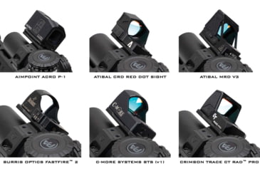 Image of Strike Industries Strike ASM Ring Cap Multi-Optic Mount System, Black, SI-STRIKE-ASM-OM