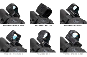 Image of Strike Industries Strike ASM Ring Cap Multi-Optic Mount System, Black, SI-STRIKE-ASM-OM